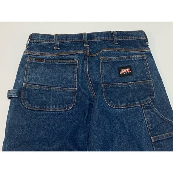 Key FR Mens Blue Jeans HRC2 Cotton Sze 36x32 Welding Workwear - Picture 10 of 10